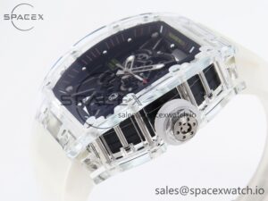 Richard Mille RM035 Transparent RMF Best Edition Skeleton Dial on Translucent Rubber Strap Clone RMUL2 - Image 7