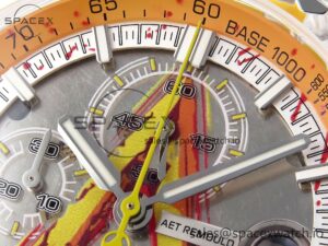 Audermars Piguet Royal Oak Offshore 44mm Transparent APF Best Edition Yellow Dial on Yellow Rubber Strap A3126 - Image 9