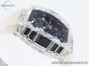 Richard Mille RM035 Transparent RMF Best Edition Skeleton Dial on Translucent Rubber Strap Clone RMUL2 - Image 8