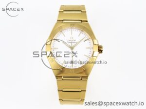 Omega Constellation 39mm YG ASWF 1:1 Best Edition White Dial on YG Bracelet A8801