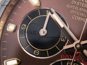Rolex Daytona 116515 Clean 1:1 Best Edition Chocolate Dial Lume Markers on Oysterflex Strap SA4130 V2 - Image 13