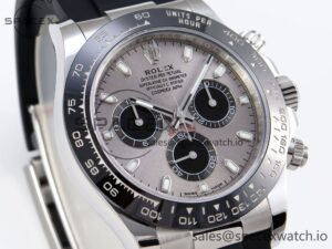 Rolex Daytona 116519 APSF 1:1 Best Edition Gray Dial on Oysterflex Rubber Strap SH4130 - Image 3