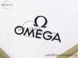 Omega De Ville Date YG MKF 1:1 Best Edition White Textured Dial Diamonds Marker on Brown Leather Strap A8800 - Image 9