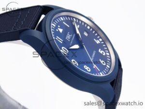 Iwc Pilot’s Watch Laureus Blue Ceramic IW328101 ZF 1:1 Best Edition on Blue Nylon Strap A32111 - Image 8