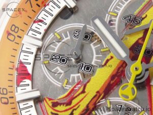 Audermars Piguet Royal Oak Offshore 44mm Transparent APF Best Edition Yellow Dial on Yellow Rubber Strap A3126 - Image 12
