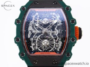 Richard Mille RM21-02 Tourbillon NTPT RMF Best Edition Skeleton Dial on Black Rubber Strap - Image 2