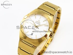 Omega Constellation 39mm YG ASWF 1:1 Best Edition White Dial on YG Bracelet A8801 - Image 4
