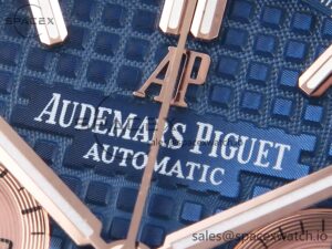 Audermars Piguet Royal Oak Chrono 26331 RG IPF 1:1 Best Edition Blue/RG Dial on RG Bracelet A7750 - Image 9