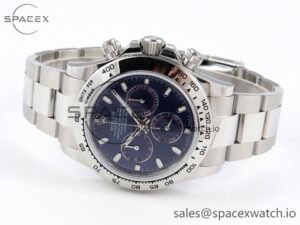 Rolex Daytona 116509 SS OMF Best Edition Blue Stick Dial on SS Bracelet A7750 (Slim Movement) - Image 5