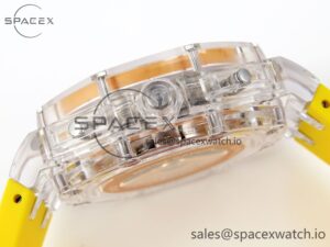 Audermars Piguet Royal Oak Offshore 44mm Transparent APF Best Edition Yellow Dial on Yellow Rubber Strap A3126 - Image 13