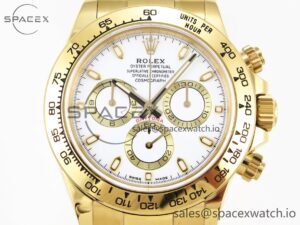 Rolex Daytona 116508 KING 1:1 Best Edition White Dial on YG Bracelet SA4130 - Image 2