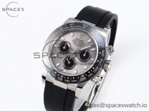 Rolex Daytona 116519 APSF 1:1 Best Edition Gray Dial on Oysterflex Rubber Strap SH4130 - Image 4