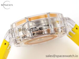 Audermars Piguet Royal Oak Offshore 44mm Transparent APF Best Edition Yellow Dial on Yellow Rubber Strap A3126 - Image 14