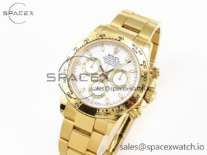 Rolex Daytona 116508 KING 1:1 Best Edition White Dial on YG Bracelet SA4130 - Image 4