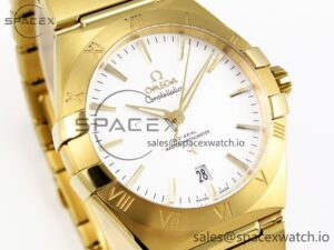 Omega Constellation 39mm YG ASWF 1:1 Best Edition White Dial on YG Bracelet A8801 - Image 3