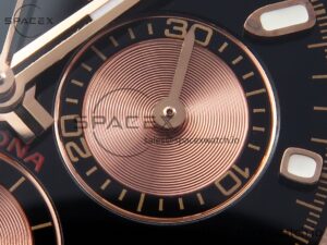Rolex Daytona 116505 RG OMF Best Edition Black/RG Dial on RG Bracelet A7750 (Slim Movement) - Image 10