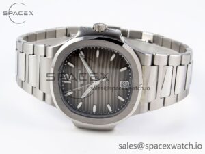 PATEK PHILIPPE NAUTILUS 7118 LADIES SS PPF 1:1 BEST EDITION BROWN DIAL ON SS BRACELET 324CS - Image 5