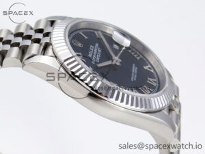 Rolex DateJust 41 126334 Fluted Bezel ARF 1:1 Best Edition 904L Steel Blue Roman Dial on Jubilee Bracelet VR3235 - Image 8