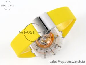 Audermars Piguet Royal Oak Offshore 44mm Transparent APF Best Edition Yellow Dial on Yellow Rubber Strap A3126 - Image 15