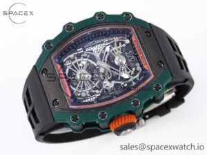 Richard Mille RM21-02 Tourbillon NTPT RMF Best Edition Skeleton Dial on Black Rubber Strap - Image 6