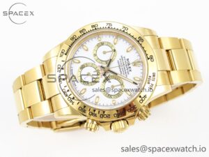 Rolex Daytona 116508 KING 1:1 Best Edition White Dial on YG Bracelet SA4130 - Image 6
