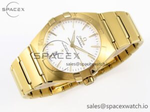 Omega Constellation 39mm YG ASWF 1:1 Best Edition White Dial on YG Bracelet A8801 - Image 6