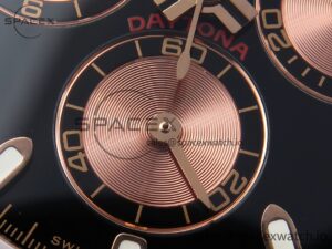 Rolex Daytona 116505 RG OMF Best Edition Black/RG Dial on RG Bracelet A7750 (Slim Movement) - Image 11
