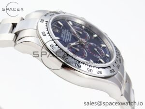 Rolex Daytona 116509 SS OMF Best Edition Blue Stick Dial on SS Bracelet A7750 (Slim Movement) - Image 8