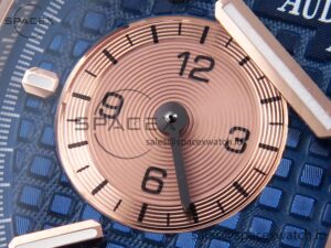 Audermars Piguet Royal Oak Chrono 26331 RG IPF 1:1 Best Edition Blue/RG Dial on RG Bracelet A7750 - Image 13