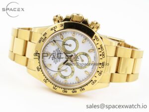 Rolex Daytona 116508 KING 1:1 Best Edition White Dial on YG Bracelet SA4130 - Image 5