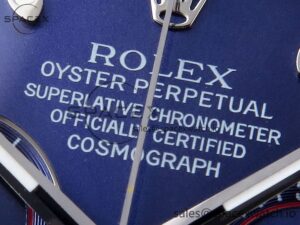 Rolex Daytona 116509 SS OMF Best Edition Blue Stick Dial on SS Bracelet A7750 (Slim Movement) - Image 9