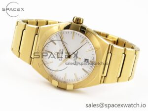 Omega Constellation 39mm YG ASWF 1:1 Best Edition White Dial on YG Bracelet A8801 - Image 5