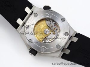 Audermars Piguet Royal Oak Offshore Diver 15710 IPF 1:1 Best Edition Black Dial on Black Rubber Strap SA3120 Super Clone - Image 16