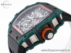 Richard Mille RM21-02 Tourbillon NTPT RMF Best Edition Skeleton Dial on Black Rubber Strap - Image 7