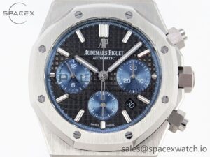 Audermars Piguet Royal Oak Chrono 26331 SS IPF 1:1 Best Edition Gray/Blue Dial on SS Bracelet A7750 - Image 2