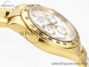 Rolex Daytona 116508 KING 1:1 Best Edition White Dial on YG Bracelet SA4130 - Image 8