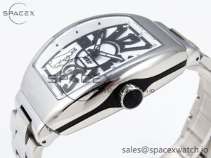 Franck Muller Vanguard SS ABF Best Edition White Dial on SS Bracelet A2824 - Image 7