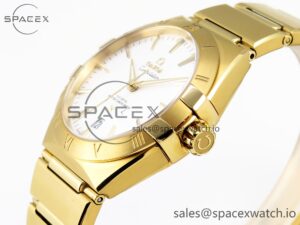 Omega Constellation 39mm YG ASWF 1:1 Best Edition White Dial on YG Bracelet A8801 - Image 7