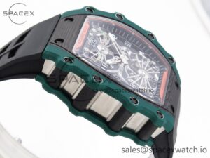 Richard Mille RM21-02 Tourbillon NTPT RMF Best Edition Skeleton Dial on Black Rubber Strap - Image 8