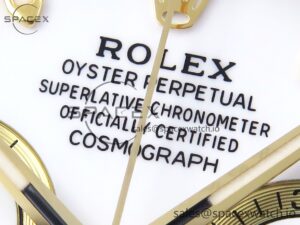 Rolex Daytona 116508 KING 1:1 Best Edition White Dial on YG Bracelet SA4130 - Image 9