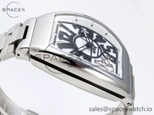 Franck Muller Vanguard SS ABF Best Edition White Dial on SS Bracelet A2824 - Image 8