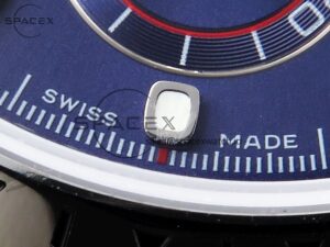 Rolex Daytona 116509 SS OMF Best Edition Blue Stick Dial on SS Bracelet A7750 (Slim Movement) - Image 12