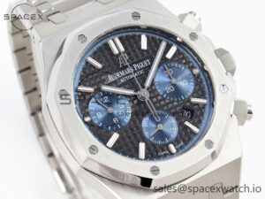 Audermars Piguet Royal Oak Chrono 26331 SS IPF 1:1 Best Edition Gray/Blue Dial on SS Bracelet A7750 - Image 3