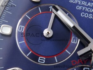 Rolex Daytona 116509 SS OMF Best Edition Blue Stick Dial on SS Bracelet A7750 (Slim Movement) - Image 13