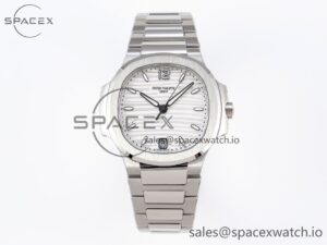 PATEK PHILIPPE NAUTILUS 7118 LADIES SS PPF 1:1 BEST EDITION WHITE DIAL ON SS BRACELET 324CS