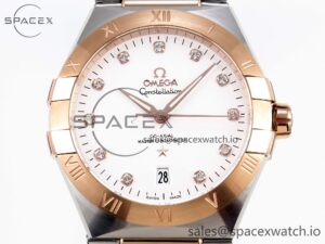 Omega Constellation 39mm SS/YG ASWF 1:1 Best Edition YG Diamonds Dial on SS/YG Bracelet A8800 - Image 2