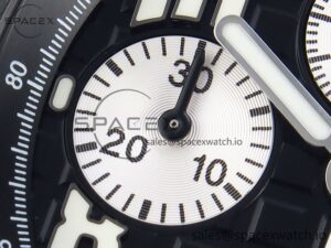 Audermars Piguet Royal Oak Offshore 42mm SS APF 1:1 Best Edition Black Dial White Markers Ceramic Bezel on Black Rubber Strap A7750 - Image 13