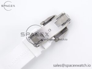 Richard Mille RM035 Transparent RMF Best Edition Skeleton Blue Dial on White Rubber Strap Clone RMUL2 - Image 22