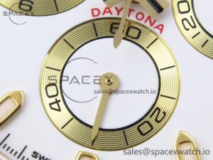 Rolex Daytona 116508 KING 1:1 Best Edition White Dial on YG Bracelet SA4130 - Image 11
