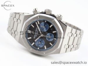 Audermars Piguet Royal Oak Chrono 26331 SS IPF 1:1 Best Edition Gray/Blue Dial on SS Bracelet A7750 - Image 5